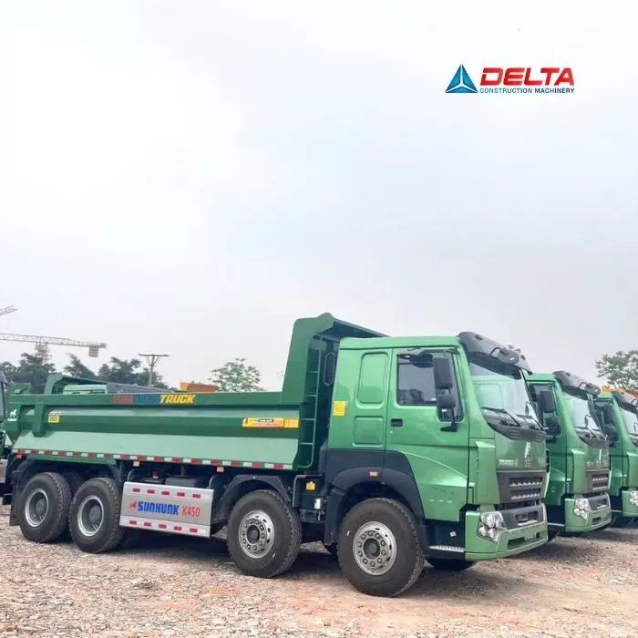 Xe ben HOWO V7G 8x4 thùng đúc