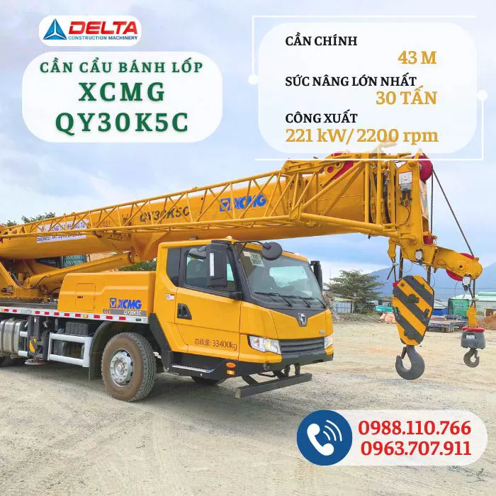 Cần cẩu bánh lốp XCMG QY30K5C