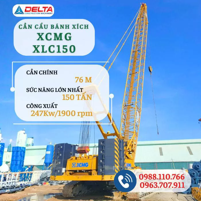 Cần cẩu bánh xích XCMG XLC150