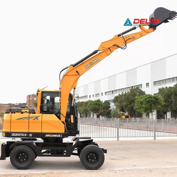 Máy xúc đào bánh lốp JINGONG JGM9075LN-10