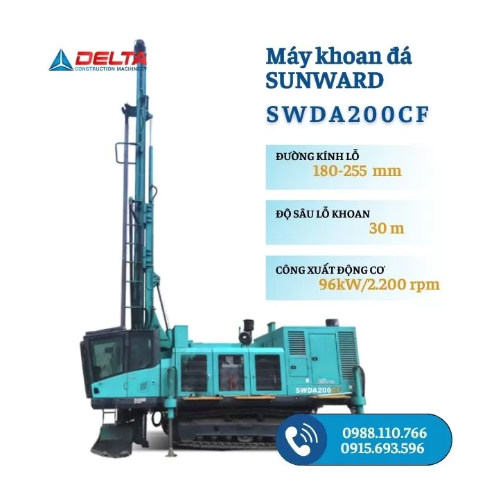 Máy khoan đá  SUNWARD SWDA200CF