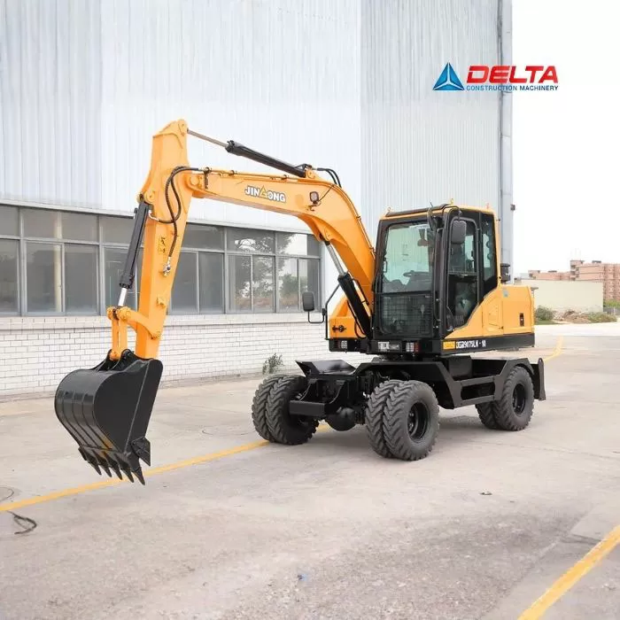 Máy xúc đào bánh lốp JINGONG JGM9075LN-10