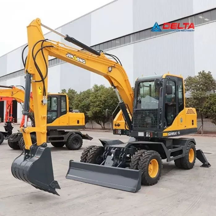 Máy xúc đào bánh lốp JINGONG JGM9075LN-9
