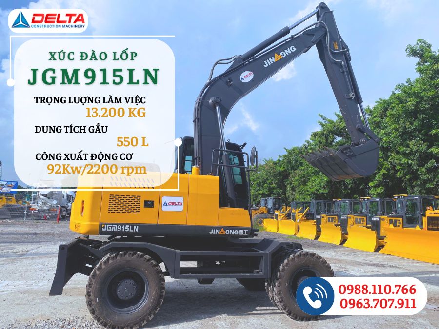 Xúc đào lốp JGM915LN