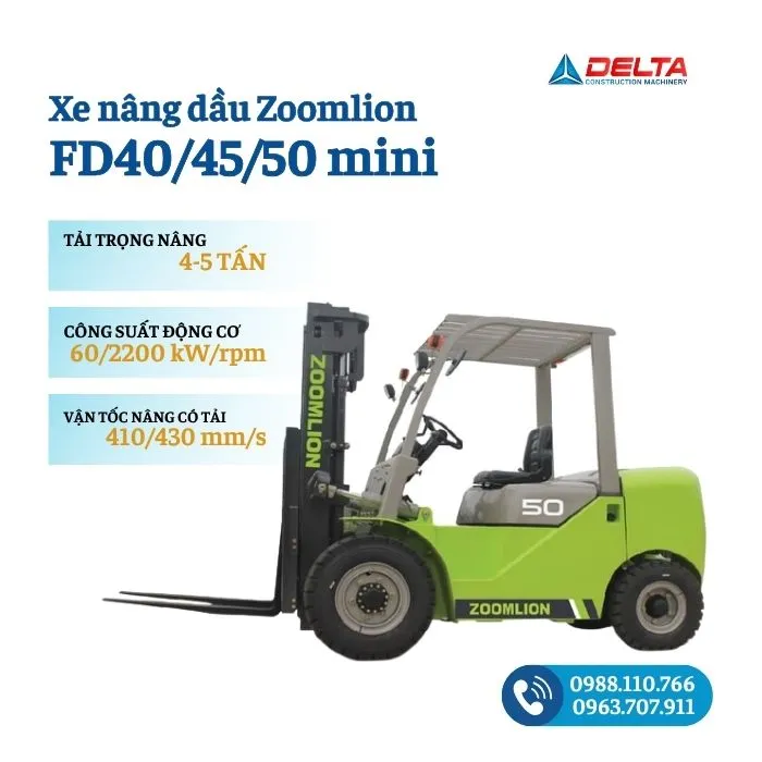 Xe Nâng Dầu FD40/45/50 Mini