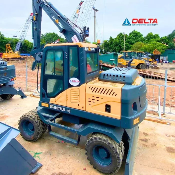 Máy xúc đào bánh lốp JINGONG JGM9075LN