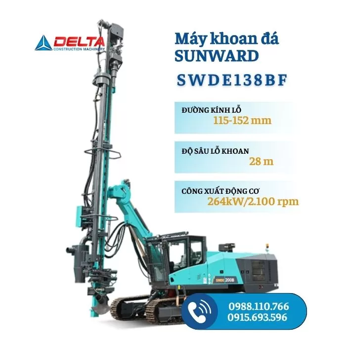 Máy khoan đá  SUNWARD SWDE138BF