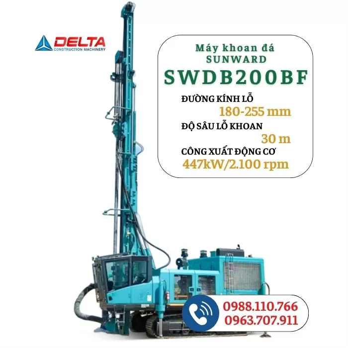 Máy khoan đá  SUNWARD SWDB200BF