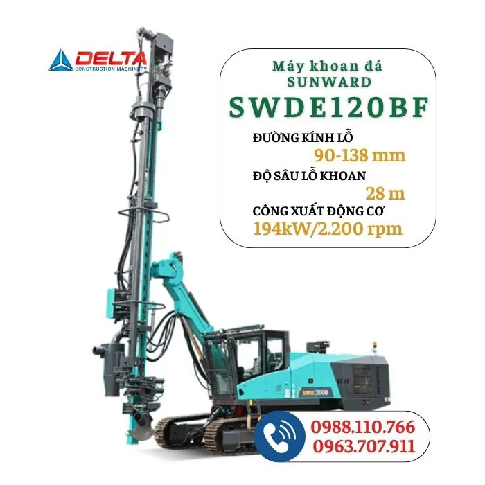 Máy khoan đá  SUNWARD SWDE120BF