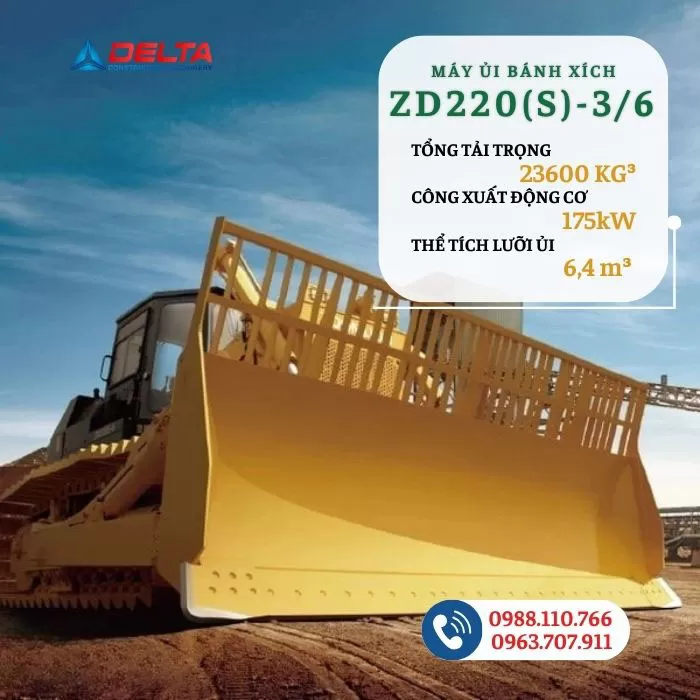 Máy ủi bánh xích Zoomlion ZD220(S)-36