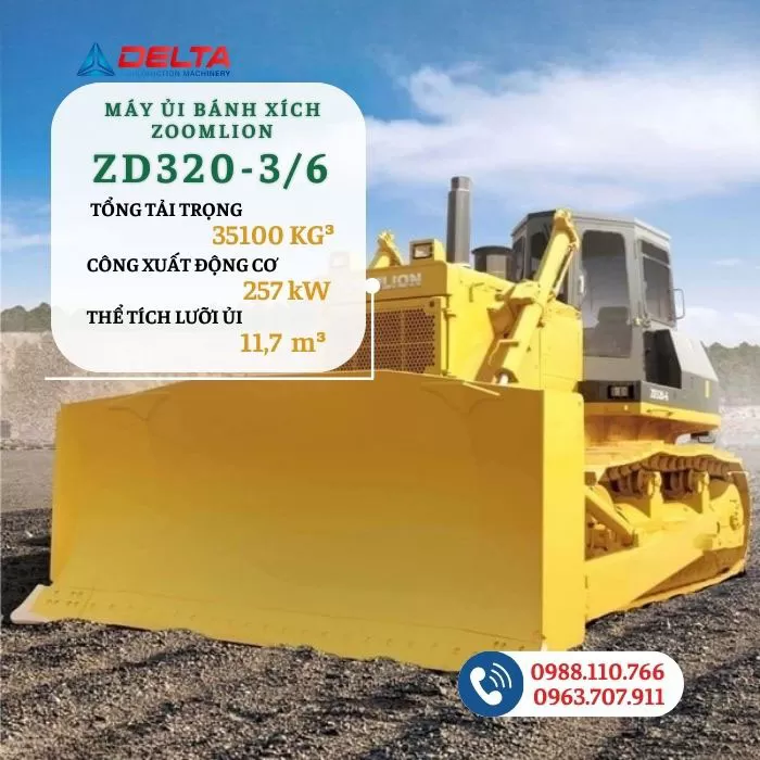 Máy ủi bánh xích Zoomlion ZD320-3/6