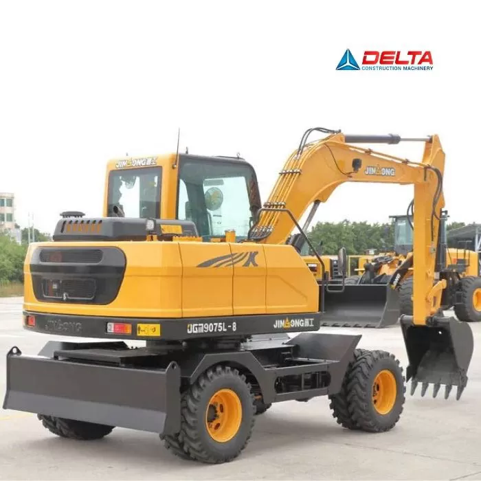 Máy xúc đào bánh lốp JINGONG JGM9075LN-8