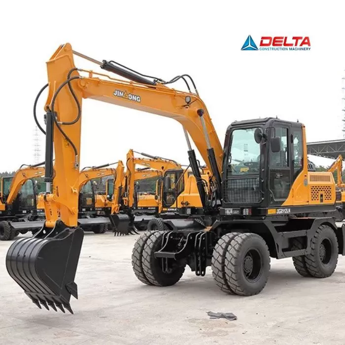 Máy xúc đào bánh lốp JINGONG JGM912LN