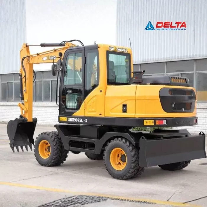 Máy xúc đào bánh lốp JINGONG JGM9075LN-8