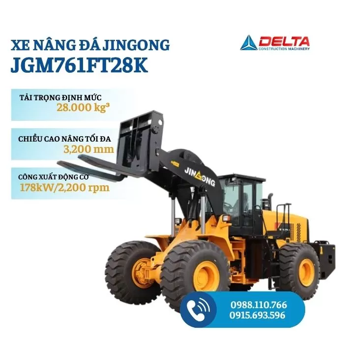 Xe nâng đá JINGONG JGM761FT28K