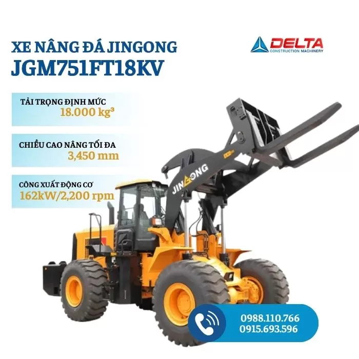 Xe nâng đá JINGONG JGM751FT18KV