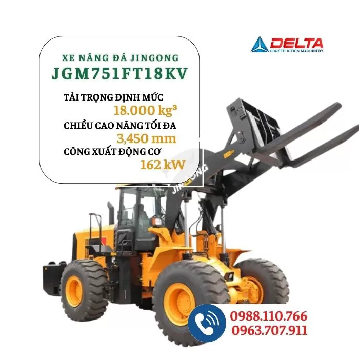 Xe nâng đá JINGONG JGM751FT18KV