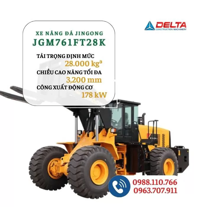 Xe nâng đá JINGONG JGM761FT28K