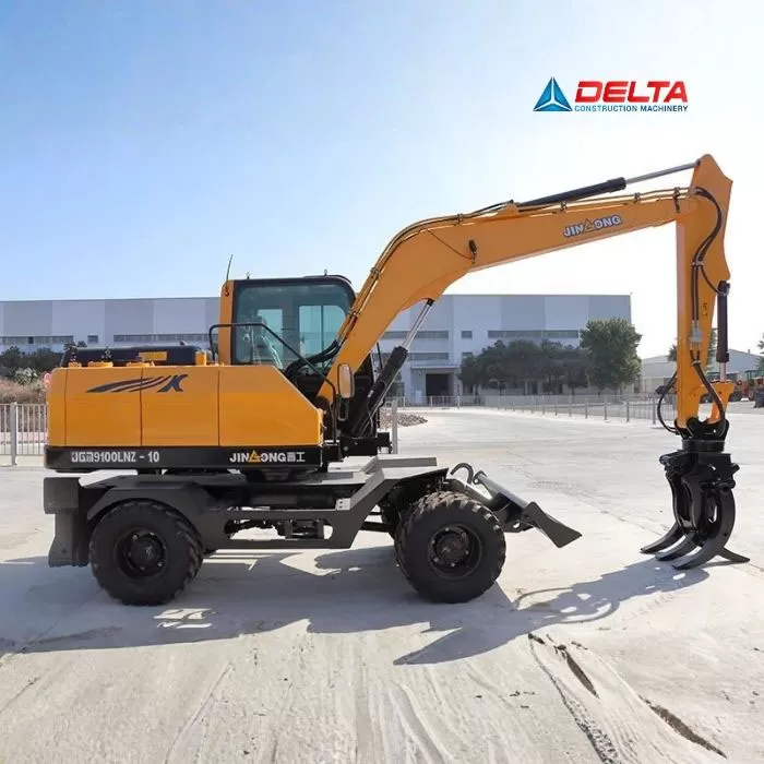 Máy xúc đào bánh lốp JINGONG JGM9100LNZ-9