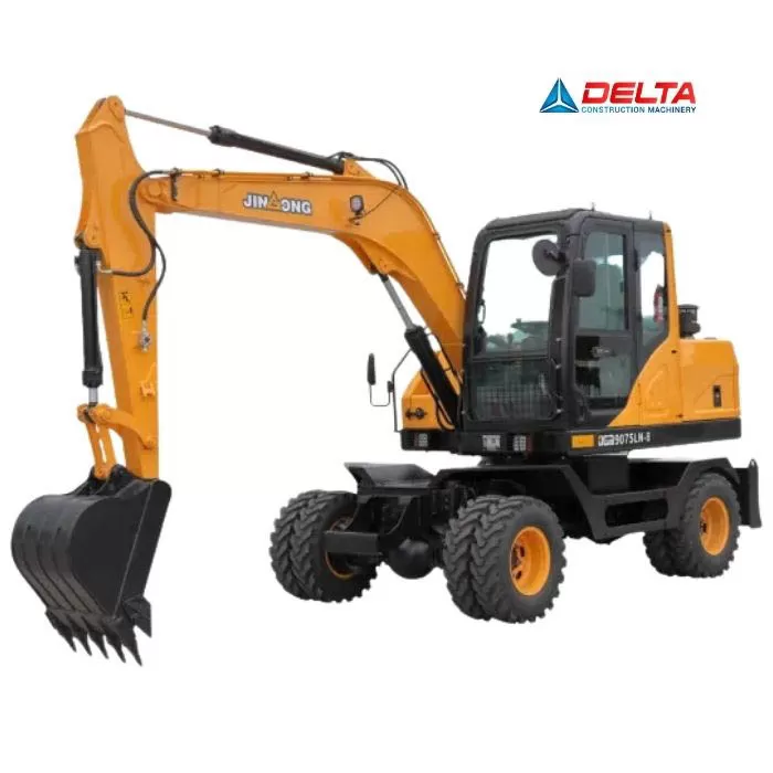 Máy xúc đào bánh lốp JINGONG JGM9075LN-8