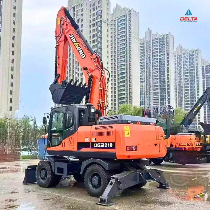 Xúc đào bánh lốp JINGONG JGM210