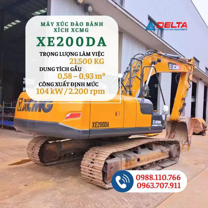 Máy xúc đào bánh xích XCMG XE200DA
