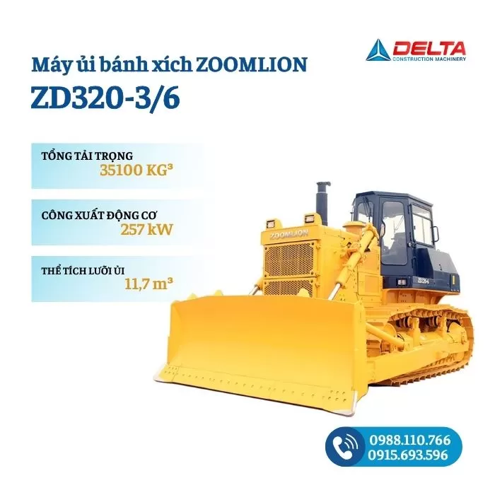 Máy ủi bánh xích Zoomlion ZD320-3/6